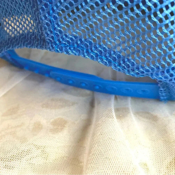 Unisex Boys/Girls & Kids Blue snapback adjustable Cotton Net Baseball hat - Picture 5 of 5